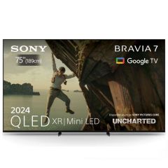 Телевизор SONY Bravia 7 K75XR70, 75" (189 см), QLED XR, Mini LED, 4K Ultra HD, Smart Google TV, (2024)