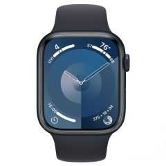 Смарт часовник Apple Watch Series 9 GPS, 45 мм, M/L, Aluminium, Midnight - MR9A3QC/A