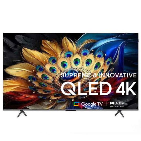 Телевизор TCL 43C69B QLED, 43” (109 см), 4K Ultra HD, Google TV