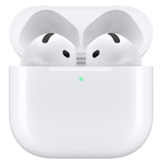 Безжични слушалки Apple AirPods 4, бял - MXP63ZM/A