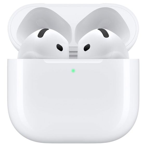 Безжични слушалки Apple AirPods 4 ANC, бял - MXP93ZM/A